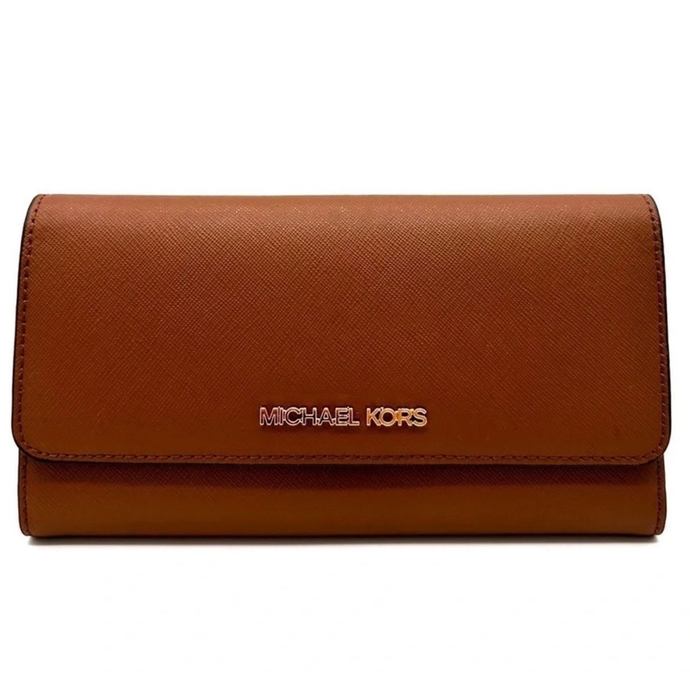 Michael Kors Large trifold Wallet Luggage Brown